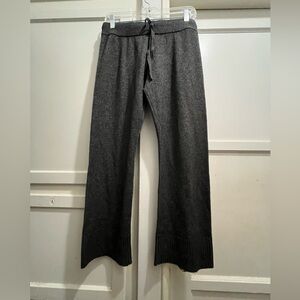 Minnie Rose 100% Cashmere dark gray drawstring pants size small